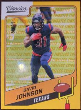 David Johnson [H2 Premium Edition Timeless Tributes Gold] #12