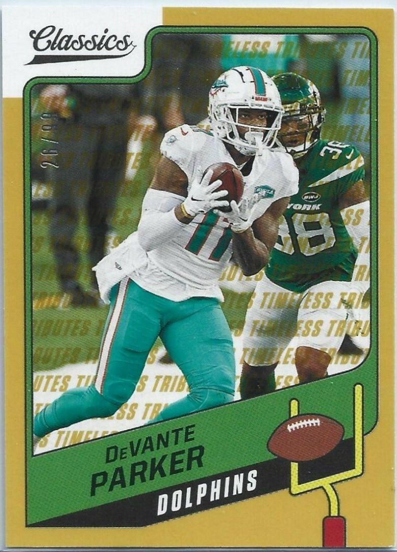 DeVante Parker [Timeless Tributes Gold] #66
