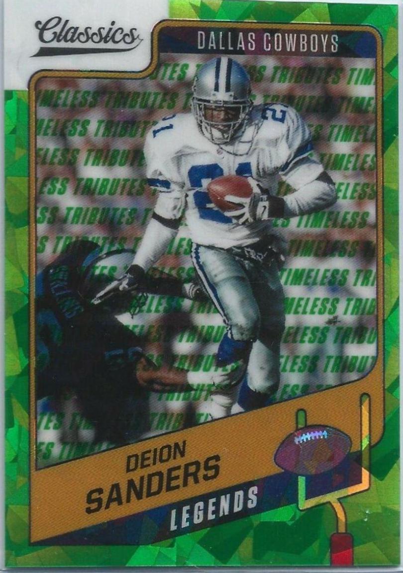 Deion Sanders [Premium Edition Timeless Tributes Green] #106