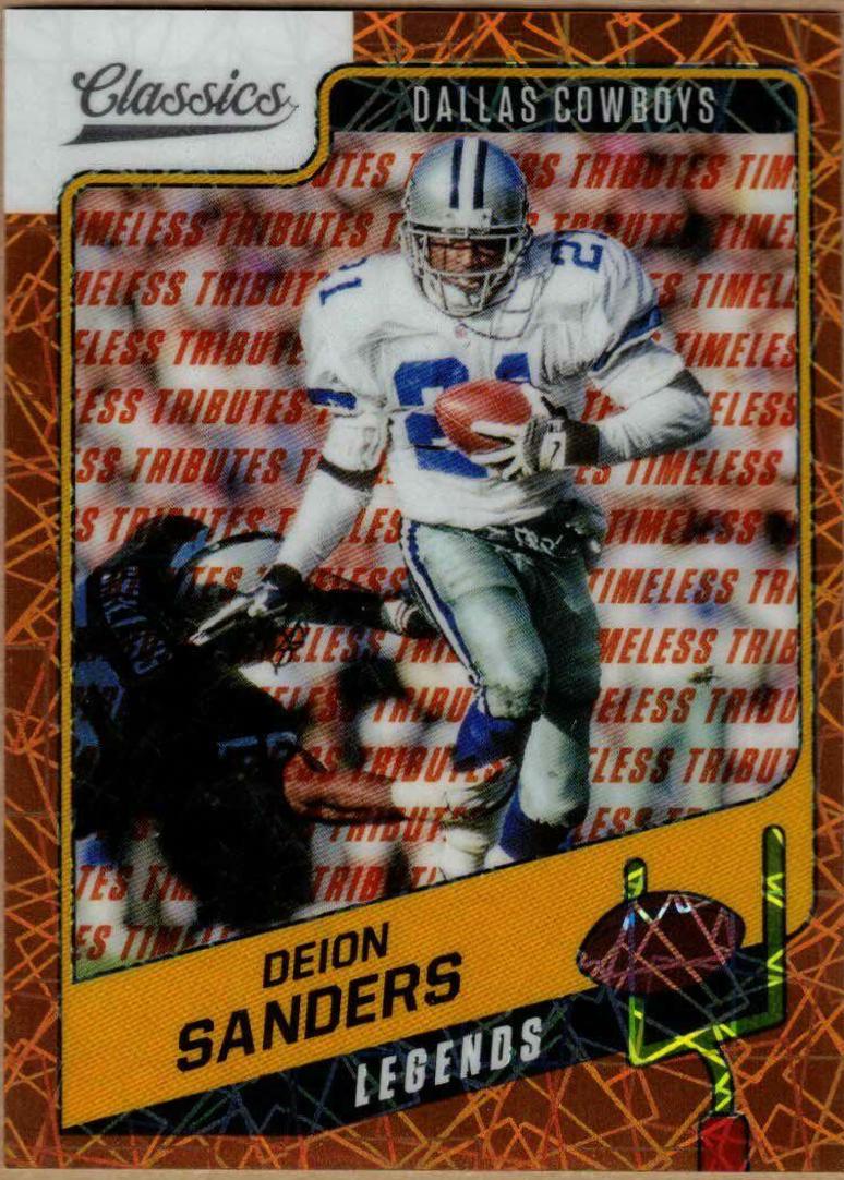Deion Sanders [Premium Edition Timeless Tributes Orange] #106