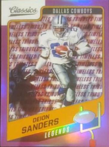 Deion Sanders [Premium Edition Timeless Tributes Purple] #106