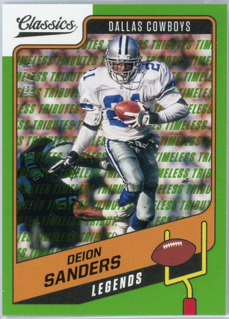 Deion Sanders [Timeless Tributes Green] #106