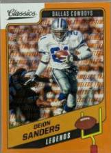 Deion Sanders [Timeless Tributes Orange] #106