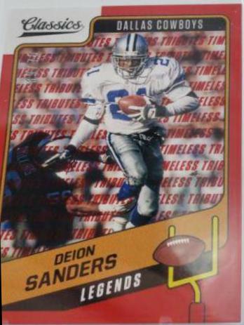 Deion Sanders [Timeless Tributes Red] #106
