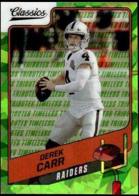 Derek Carr [H2 Premium Edition Timeless Tributes Green] #96
