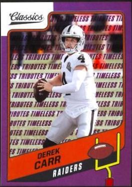 Derek Carr [Premium Edition Timeless Tributes Purple] #96
