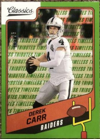 Derek Carr [Timeless Tributes Green] #96