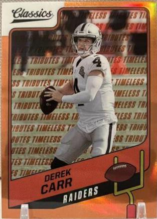 Derek Carr [Timeless Tributes Orange] #96