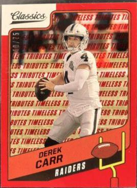 Derek Carr [Timeless Tributes Red] #96