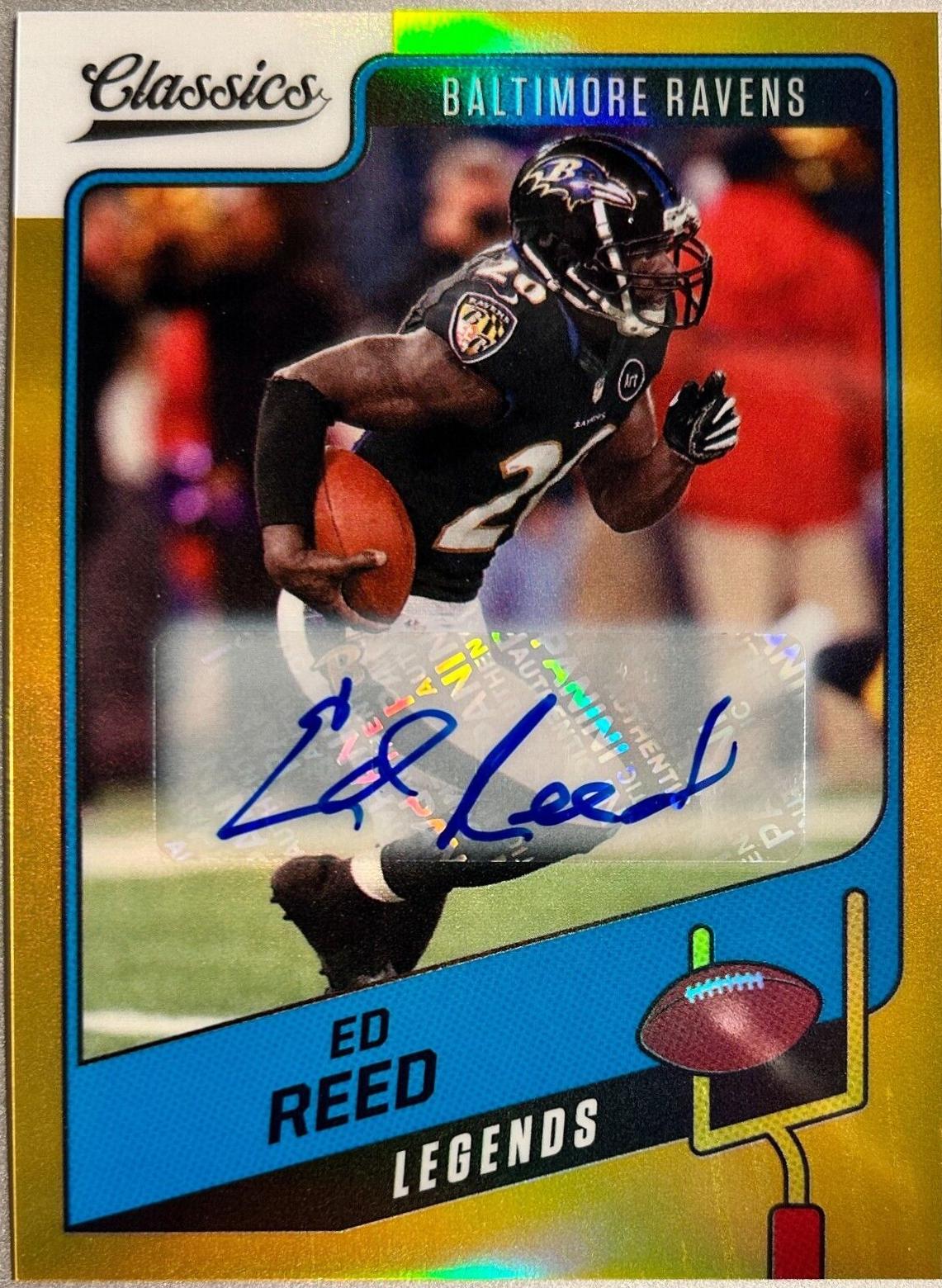 Ed Reed [Premium Edition Significant Signature Gold] #119