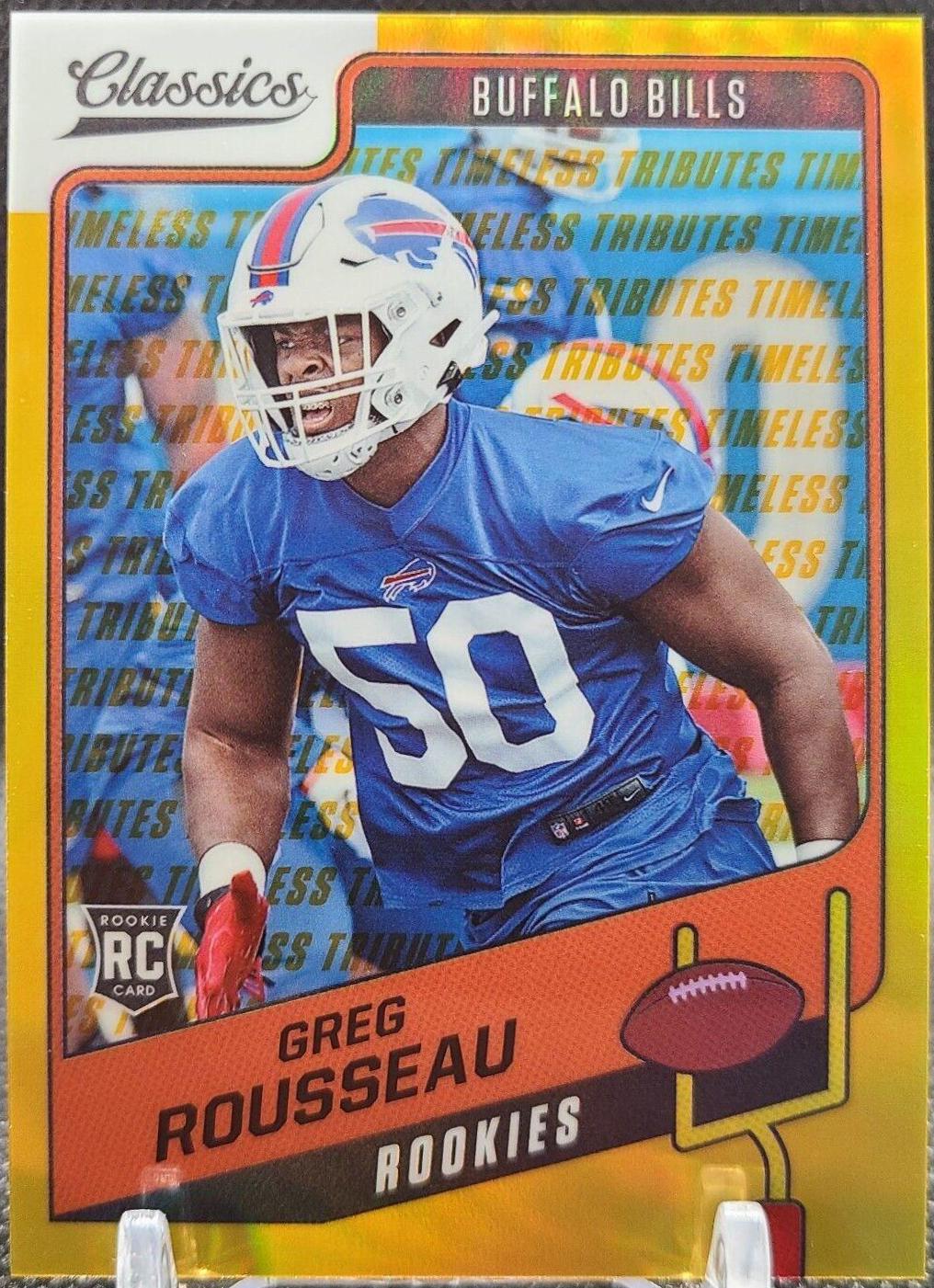 Greg Rousseau [Premium Edition Timeless Tributes Gold] #200