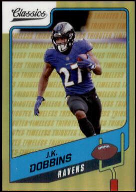 J. K. Dobbins [Premium Edition Timeless Tributes Gold] #28