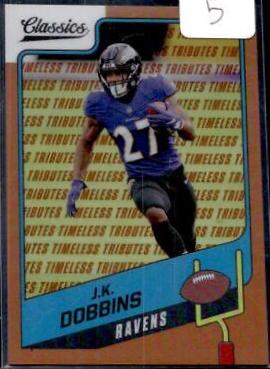 J. K. Dobbins [Premium Edition Timeless Tributes Orange] #28