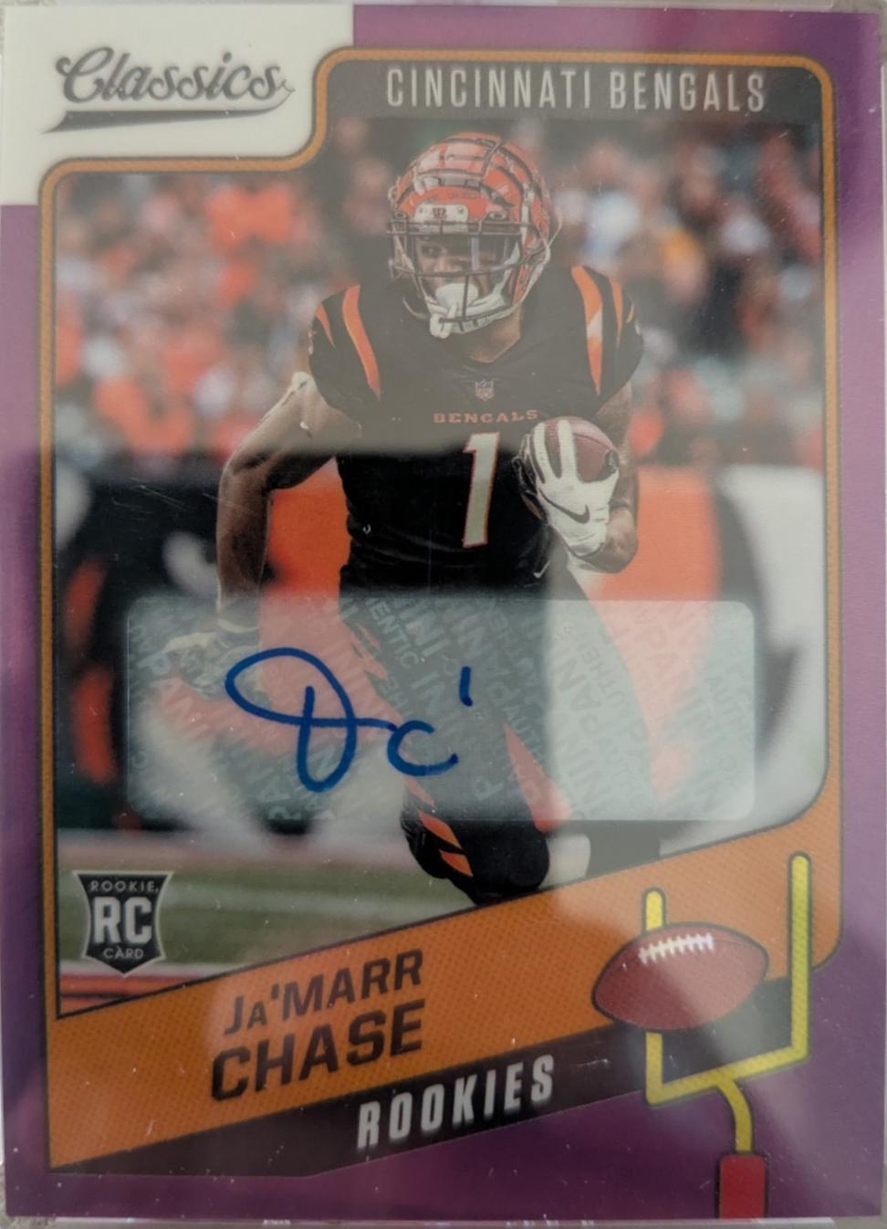 Ja'Marr Chase [Premium Edition Significant Signature H2 Purple] #157