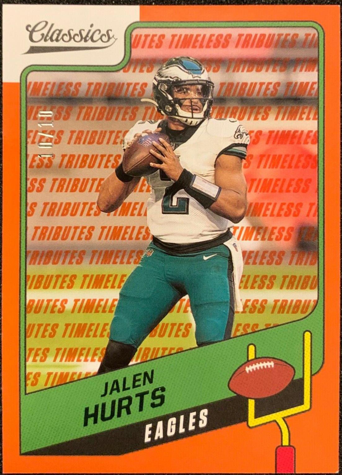 Jalen Hurts [Timeless Tributes Orange] #57