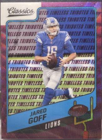 Jared Goff [H2 Premium Edition Timeless Tributes Purple] #41