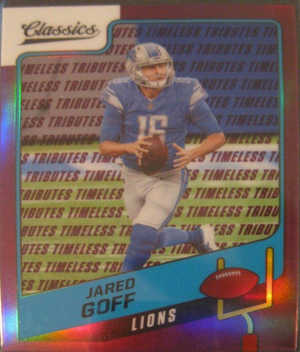 Jared Goff [Premium Edition Timeless Tributes Purple] #41