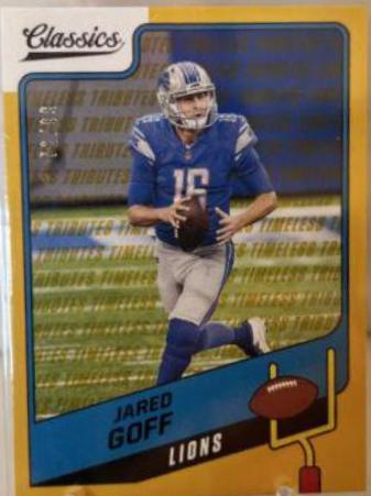 Jared Goff [Timeless Tributes Gold] #41