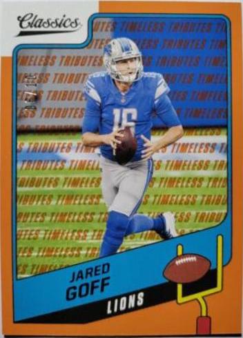 Jared Goff [Timeless Tributes Orange] #41