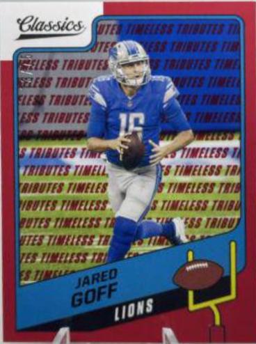 Jared Goff [Timeless Tributes Red] #41
