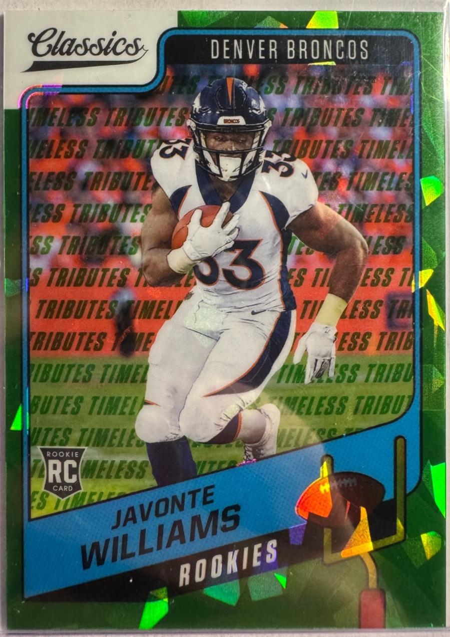Javonte Williams [H2 Premium Edition Timeless Tributes Green] #165