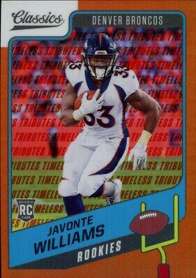 Javonte Williams [Premium Edition Timeless Tributes Orange] #165