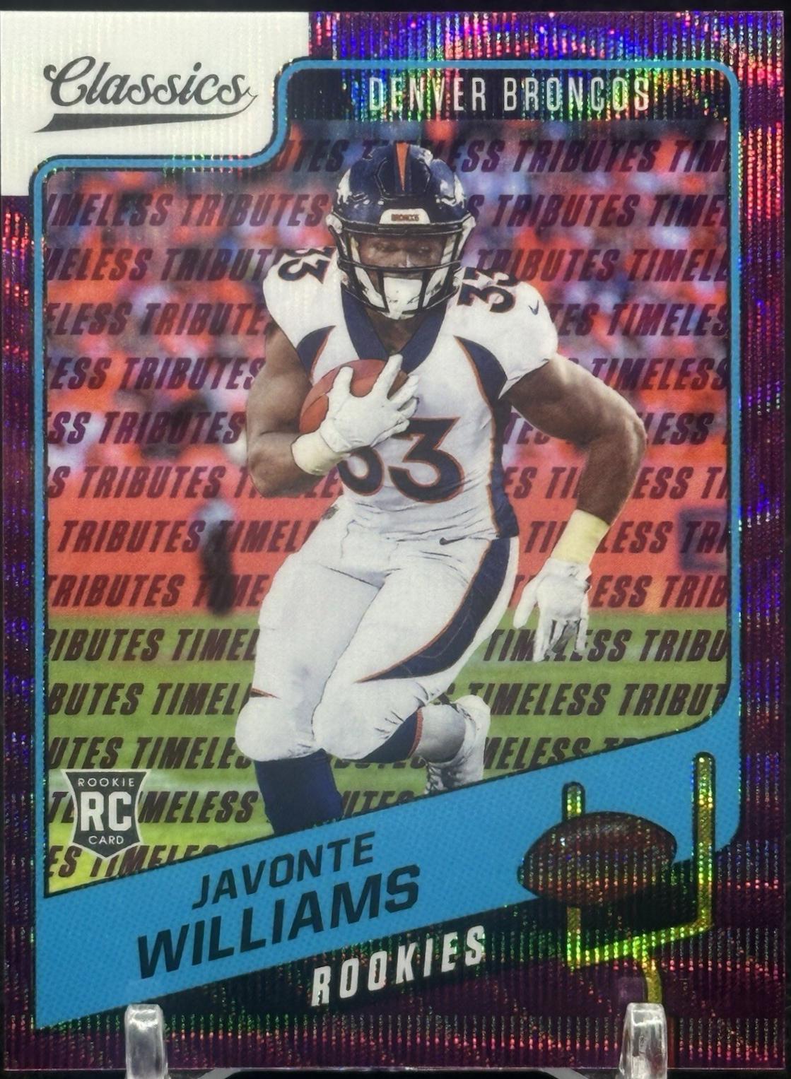 Javonte Williams [Timeless Tributes Purple] #165
