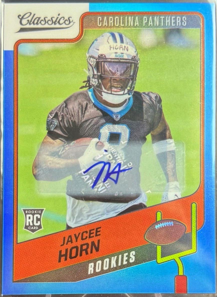 Jaycee Horn [Premium Edition Significant Signature Blue] #194