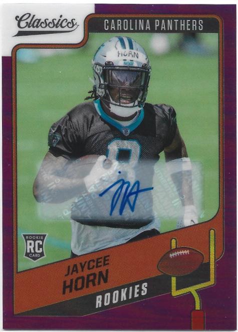 Jaycee Horn [Premium Edition Significant Signature H2 Purple] #194