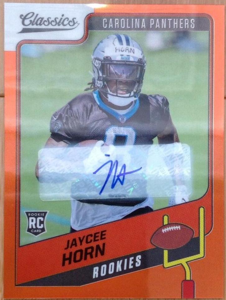 Jaycee Horn [Premium Edition Significant Signature Orange] #194