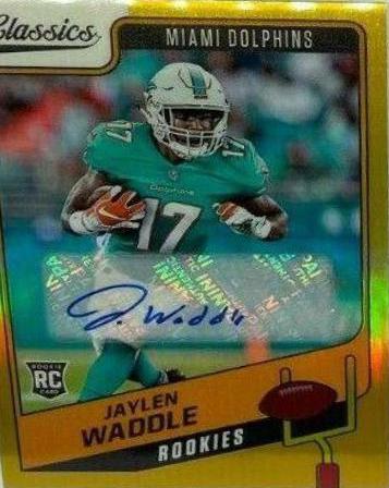 Jaylen Waddle [Premium Edition Significant Signature Gold] #158