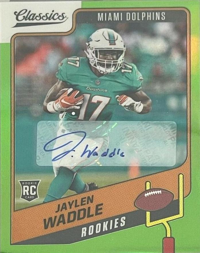 Jaylen Waddle [Premium Edition Significant Signature Green] #158