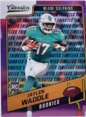 Jaylen Waddle [Premium Edition Timeless Tributes Purple] #158