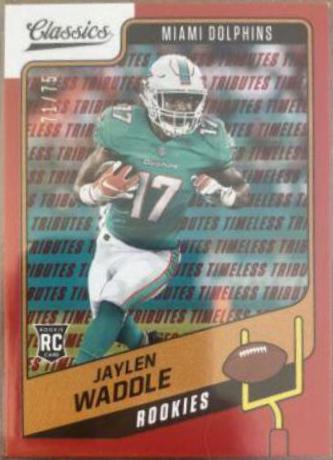 Jaylen Waddle [Timeless Tributes Red] #158