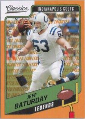 Jeff Saturday [H2 Premium Edition Timeless Tributes Gold] #134