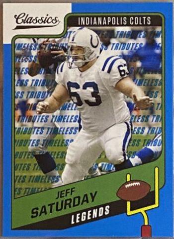 Jeff Saturday [Timeless Tributes Blue] #134