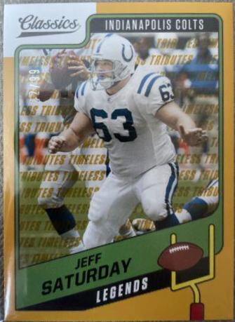 Jeff Saturday [Timeless Tributes Gold] #134