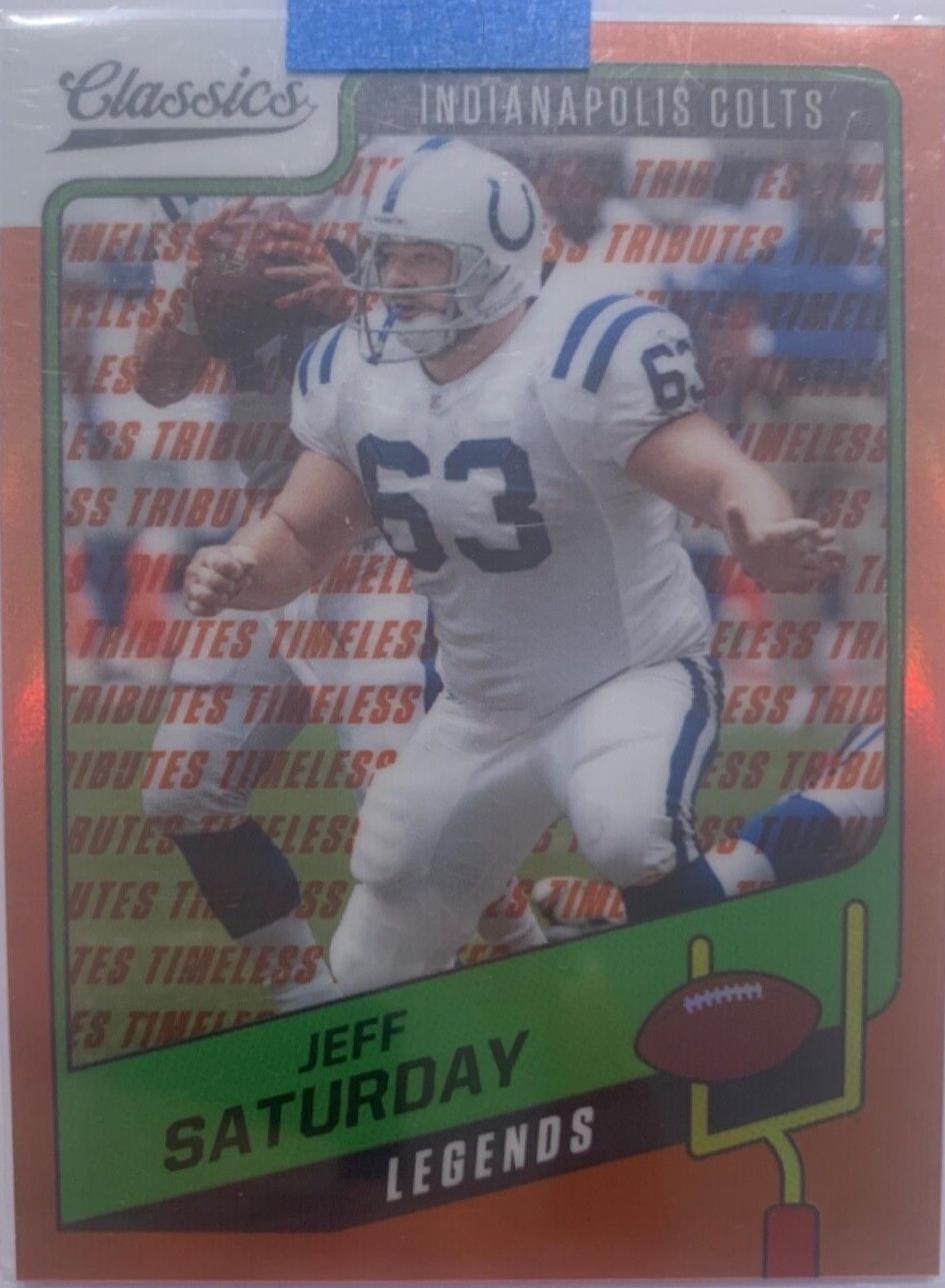 Jeff Saturday [Timeless Tributes Orange] #134