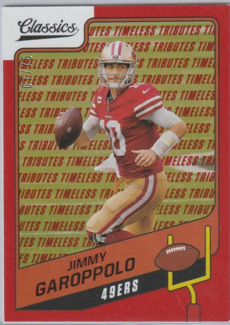 Jimmy Garoppolo [Timeless Tributes Red] #83