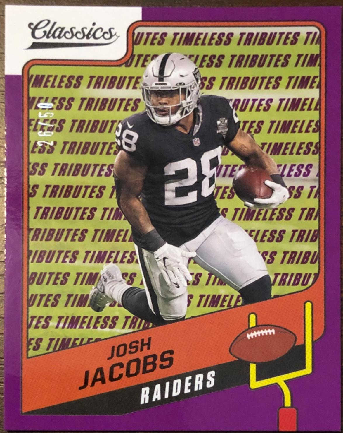 Josh Jacobs [H2 Premium Edition Timeless Tributes Purple] #97