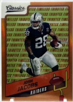Josh Jacobs [Premium Edition Timeless Tributes Orange] #97