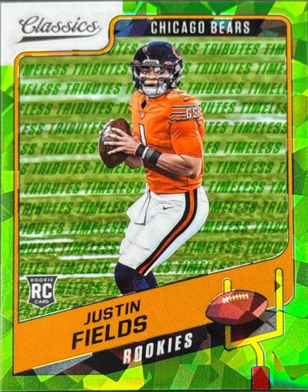 Justin Fields [H2 Premium Edition Timeless Tributes Green] #154