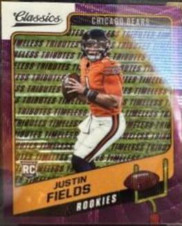 Justin Fields [H2 Premium Edition Timeless Tributes Purple] #154