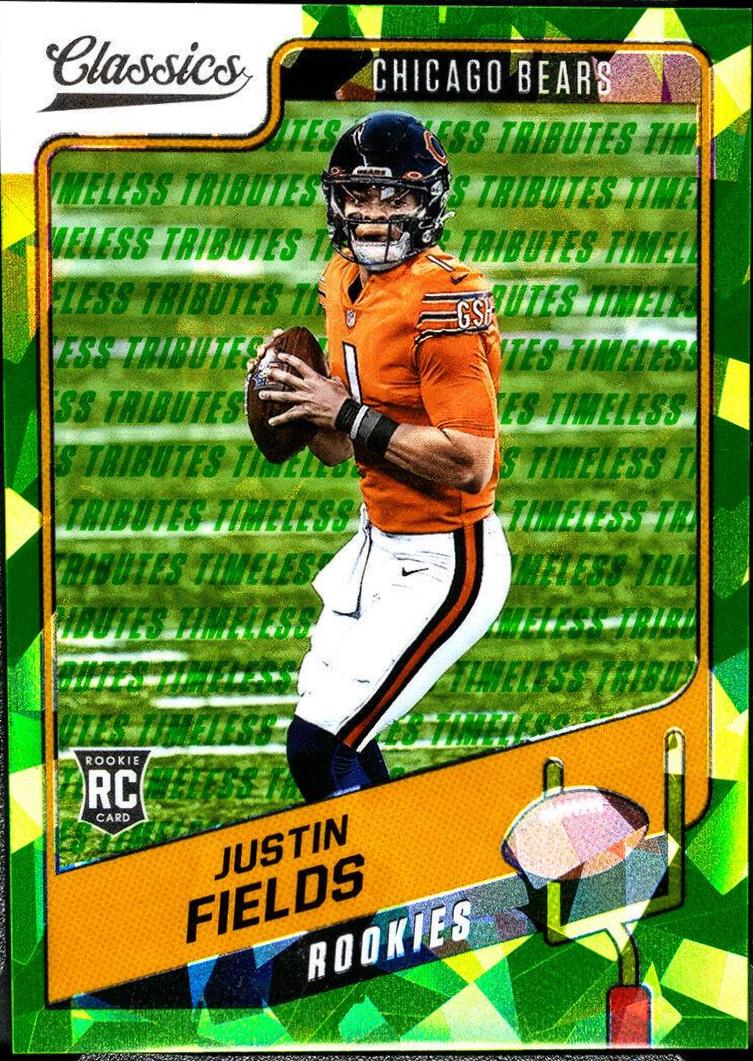 Justin Fields [Premium Edition Timeless Tributes Green] #154