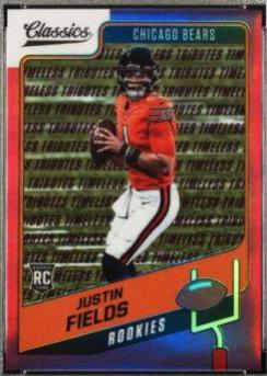 Justin Fields [Premium Edition Timeless Tributes Purple] #154