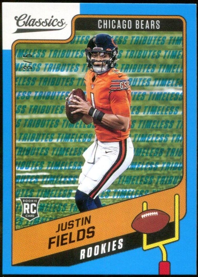 Justin Fields [Timeless Tributes Blue] #154