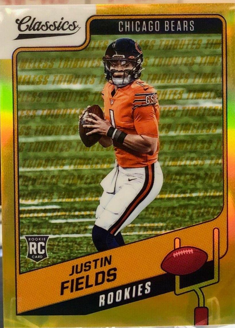 Justin Fields [Timeless Tributes Gold] #154