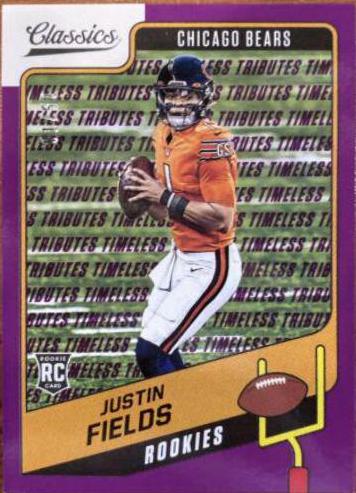 Justin Fields [Timeless Tributes Purple] #154