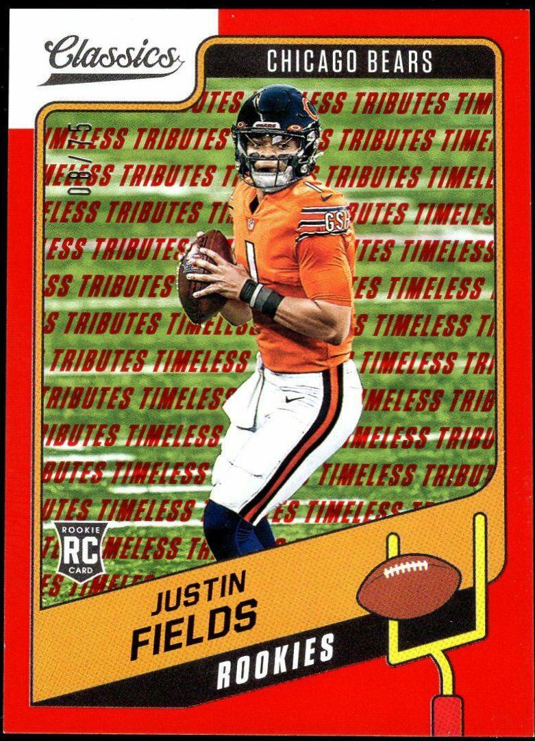 Justin Fields [Timeless Tributes Red] #154
