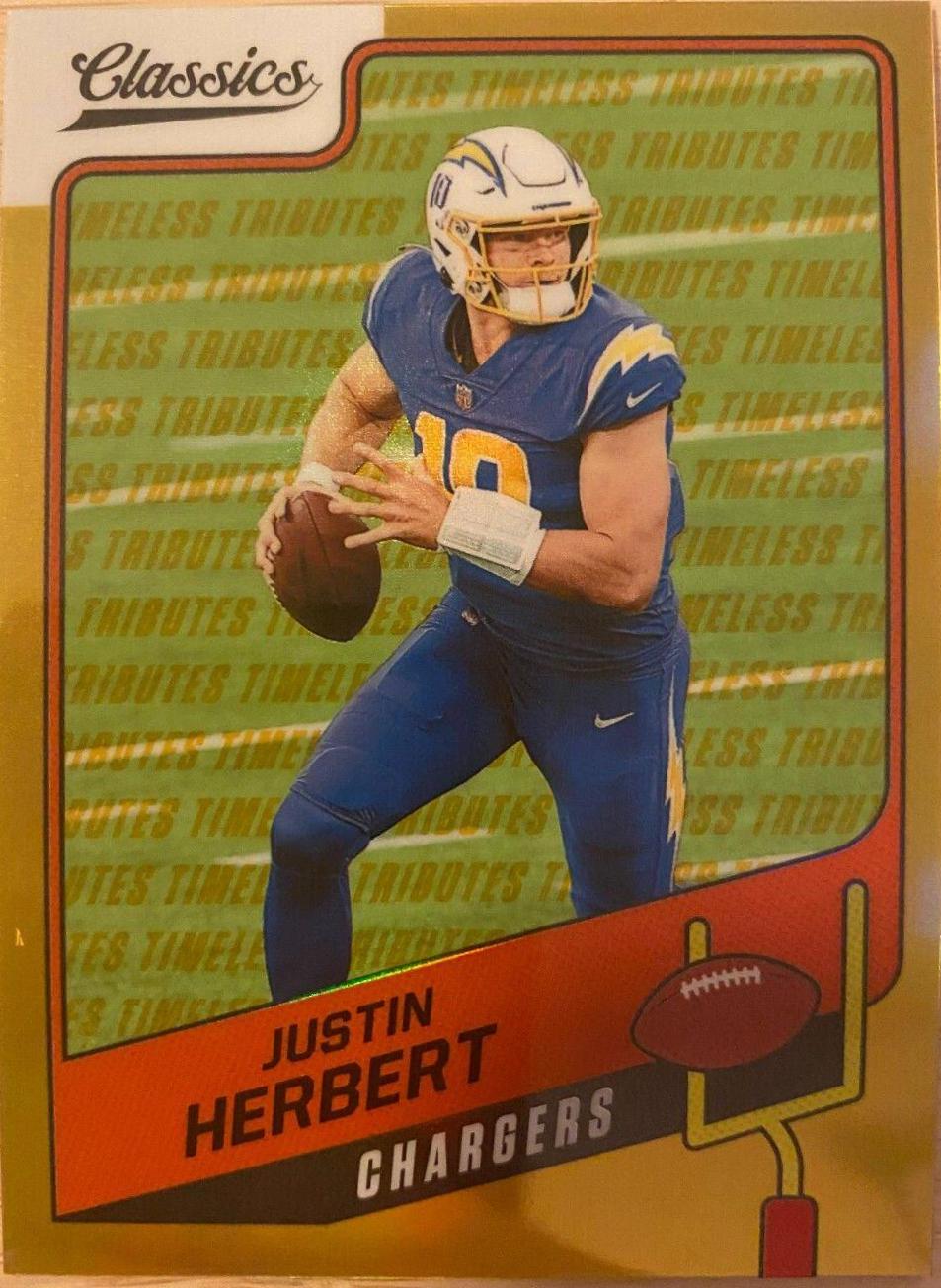 Justin Herbert [Premium Edition Timeless Tributes Gold] #99